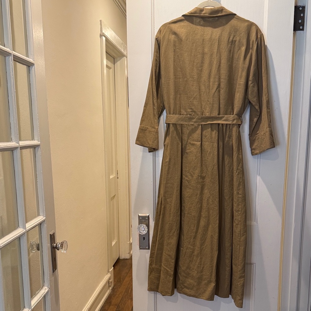 Zara Linen & Cotton Shirt Dress - Picture 5 of 7